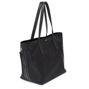 NEW Authentic Botkier black zip top tote bag tassels lightweight side tassels